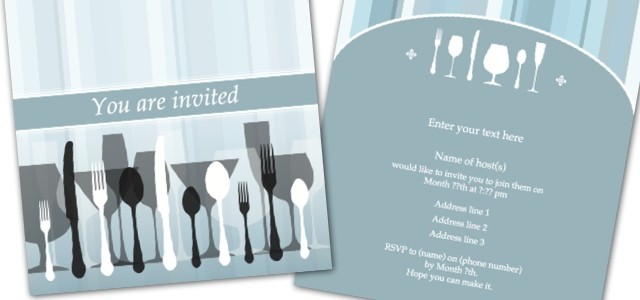 formal dinner party invitation